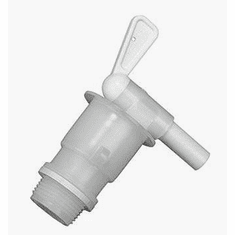 3/4" US Pipe Thread Narrow Spout Plastic Faucets,6 Pack