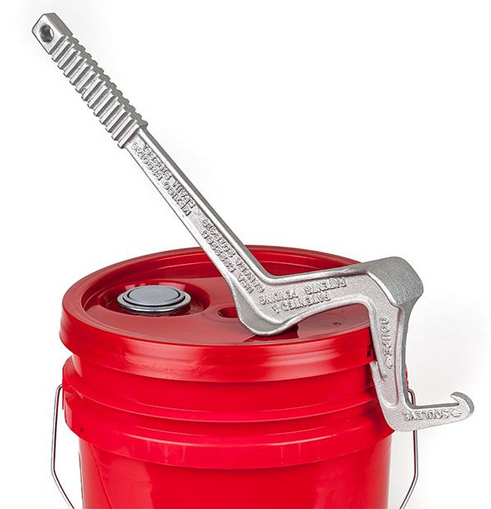 3 in 1 Pail Opener Cast Aluminum tool 21 inches long Cuts, Lifts