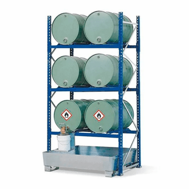 3 x 2-drum horizontal 54 x 36 x 96 6 Drum Containment Rack Systems