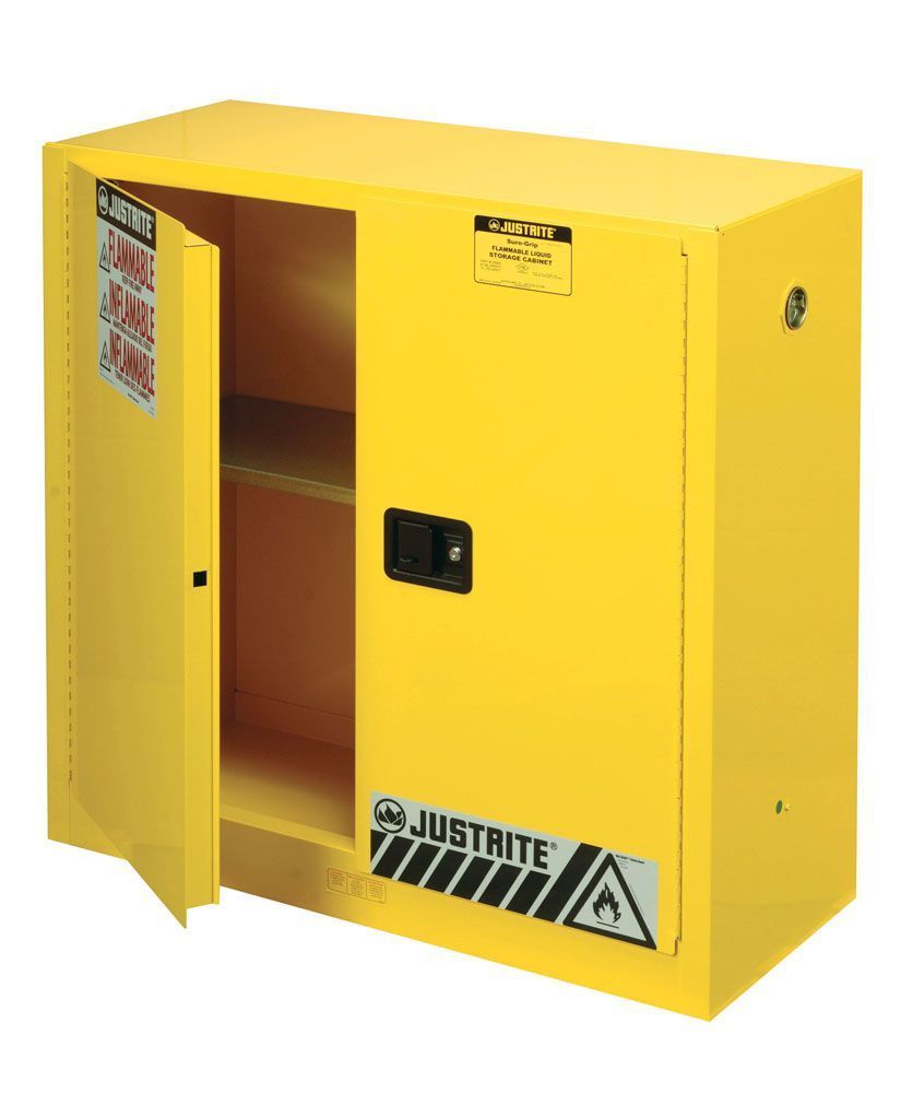 30 Gallon 44x43x18, Justrite® Manual Flammable Storage