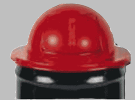30 Gallon Heavy Metal Dome Top Drum Covers-red Discontinued