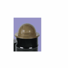 30 Gallon Metal Dome Top Cover for Steel Drums, Brown, Rubbermaid