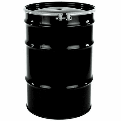 30 Gallon Open Head Steel Drum, Un Rated, Bolt Ring, Rust Inhibitor