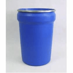 30 Gallon Plastic Drums Open-Top Tapered-sided