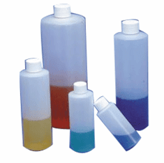 32 oz HDPE Cylinder Bottles Natural Color,144 Pack