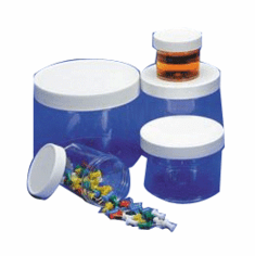 32 oz Polystyrene Wide Mouth Jars Clear Color,48 Case Pack