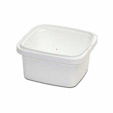 32 oz White Square Polypropylene Food Storage Containers, FDA Approved, 100 Pack Bulk