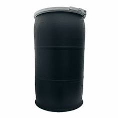 35 Gallon New Open Top Black Barrel<br><font color="red">Free Shipping </font>