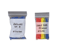 4 Mil Ziplock Reclosable Poly Bags with White Block 4" x 6" Dimension