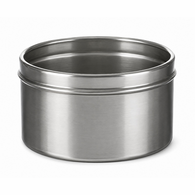 4 oz Bottom Deep Industrial Round Seamless Tins,100 Pack