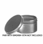 4 oz Top Slip-on cover Only For Industrial Round Seamless Tins,100 Pack