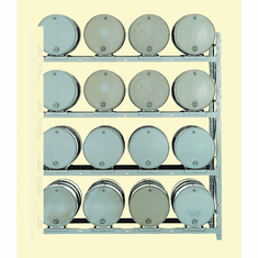 4 Shelf Add-On, for 16-Drum - Convertible Drum Pallet Racks
