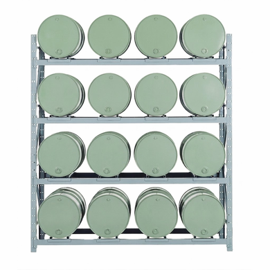4 Shelf Add-On, for 16-Drum - Convertible Drum Pallet Racks