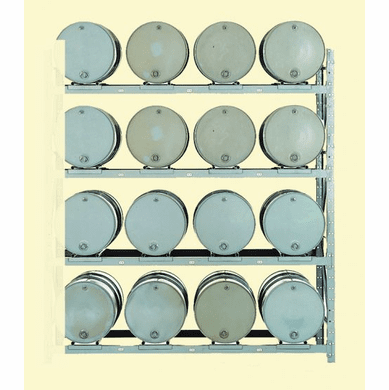 4 Shelf Add-On, for 16-Drum - Convertible Drum Pallet Racks
