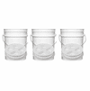 5 Gal Gallon Plastic Buckets & Easy-Off Gamma Seal Lids White Combo 3 Pack<br /><Font color="red">Special Combo Free Shipping</font>