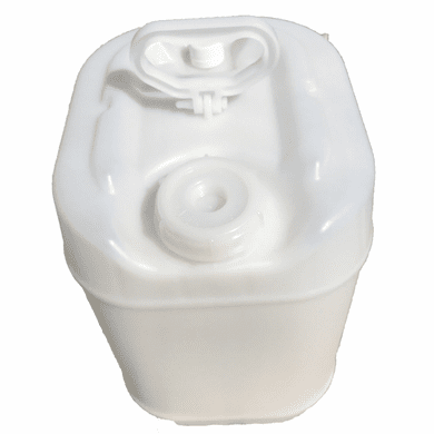 5 Gal Square Plastic HDPE White Jug | Swivel Handle | with 70mm Cap