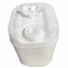 5 Gal Square Plastic HDPE White Jug | Swivel Handle | with 70mm Cap