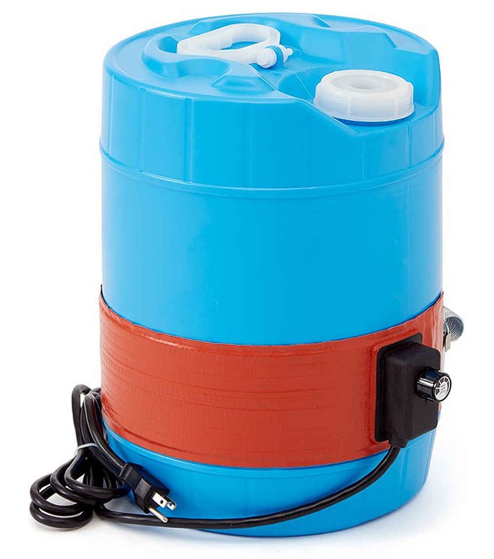 5 Gallon (19 Liter) Plastic Drum Heater Heavy Duty Silicone Rubber Pail