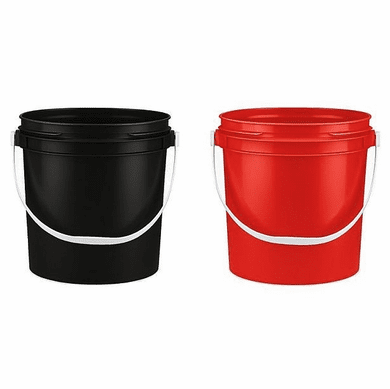 5 Gallon (20L) Bucket All Plastic <br> Non-UN | 3-pack | Free Shipping
