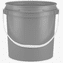 5 Gallon (20L) Bucket Natural Plastic  <br> Non-UN | 3-pack