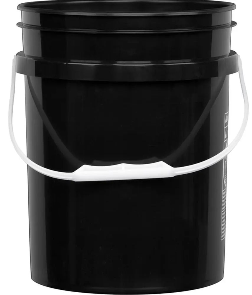 5 Gallon (20L) Bucket Natural Plastic NonUN 3pack