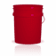 5 Gallon (20L) Red Plastic Bucket, 3-pack - Non-UN