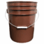 5 Gallon (20L) RUST Plastic Bucket, 3-pack  - Non-UN