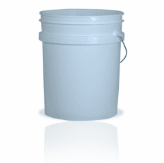 5 Gallon (20L) White Plastic Bucket, 3-pack  - Non-UN