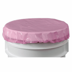 5 Gallon, Anti-Static, Shower Cap Barrel & Drum Cover, Pink, 4 mil | 10 Pack |<font color="Red">Free Ship</font>