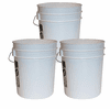 5 Gallon Bucket - White 3 Pack