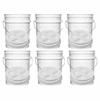 5 Gallon Buckets & Easy-Off Gamma Seal Lids White Combo 6 Pack  <br /><Font color="red">Special Combo Free Shipping</font>