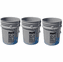 5 Gallon Gray Bucket 3 pack
