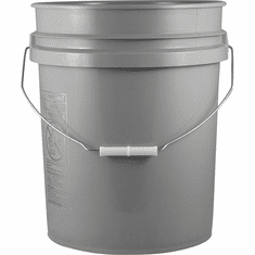 5 Gallon Gray Plastic Pail | Pallet of 120 each (90 mil), Metal Handle |  $4.49 ea