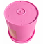 5-Gallon Light Pink Plastic Buckets, Food-Grade, 3-Pack