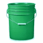 5 Gallon Plastic Bucket Green 3 Pack