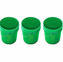 5 Gallon Plastic Bucket Green 3 Pack