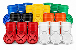 5 Gallon Food Grade Buckets with Lids | Combo Packs | 90 mil Food Grade