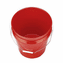 Red 5 Gallon Heavy Duty Plastic Buckets<br>3-Pack | 90 Mil Food Grade HDPE