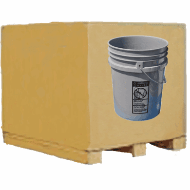 5 Gallon Plastic Buckets, Pallet Of 120, Gray ~SOLD OUT~