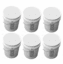 5 Gallon Plastic Buckets White | Six Pack 