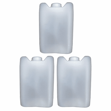 5 Gallon Plastic Jug Closed-Head with 70mm Cap | Natural Color | 3 Pack <br/><font color="red">Free Ship</font>