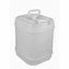 5 Gallon Rectangular Closed-Head Plastic Jugs,with Screw Cap,Natural