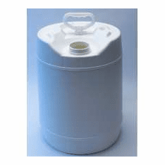 5 Gallon Round Closed-Head Plastic Jugs FLEXSPOUT, White