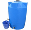 500 Gallon  Emergency Water Storage Tank | Plastic Water Storage Storage |  Dimensions: 48" Diameter x 71" Height-Light Blue