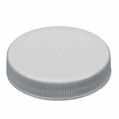 53 mm White Poly Screw Caps, 1,000 Pack Case