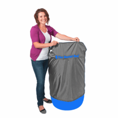 55 Gallon Barrel Bag Cover, Grey, Free Shipping  ~Discontinued~