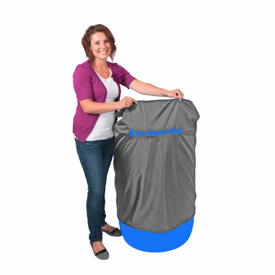 55 Gallon Barrel Bag Cover, Grey, Free Shipping  ~Discontinued~