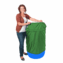 55 Gallon Barrel Bag Cover, Heavy Duty, Green, Free Shipping