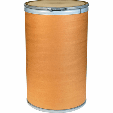 55 Gallon Corrugated Cardboard Fiber Drum | Metal Lid | Free Shipping | UN Rated