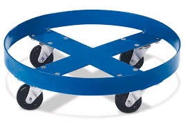 55 Gallon Drum Dollies | Steel, Plastic & Stainless